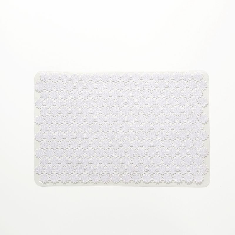 Pvc Hollow Placemat Rectangular Western Food Tableware Mat Household Non-Slip Heat Insulation Pad Tea Coaster