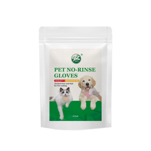 No Rinse Waterless Disposable Pet Cleaning Gloves