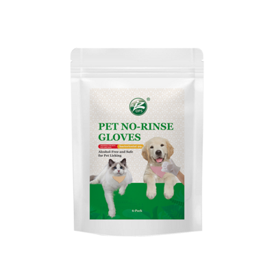 No Rinse Waterless Disposable Pet Cleaning Gloves