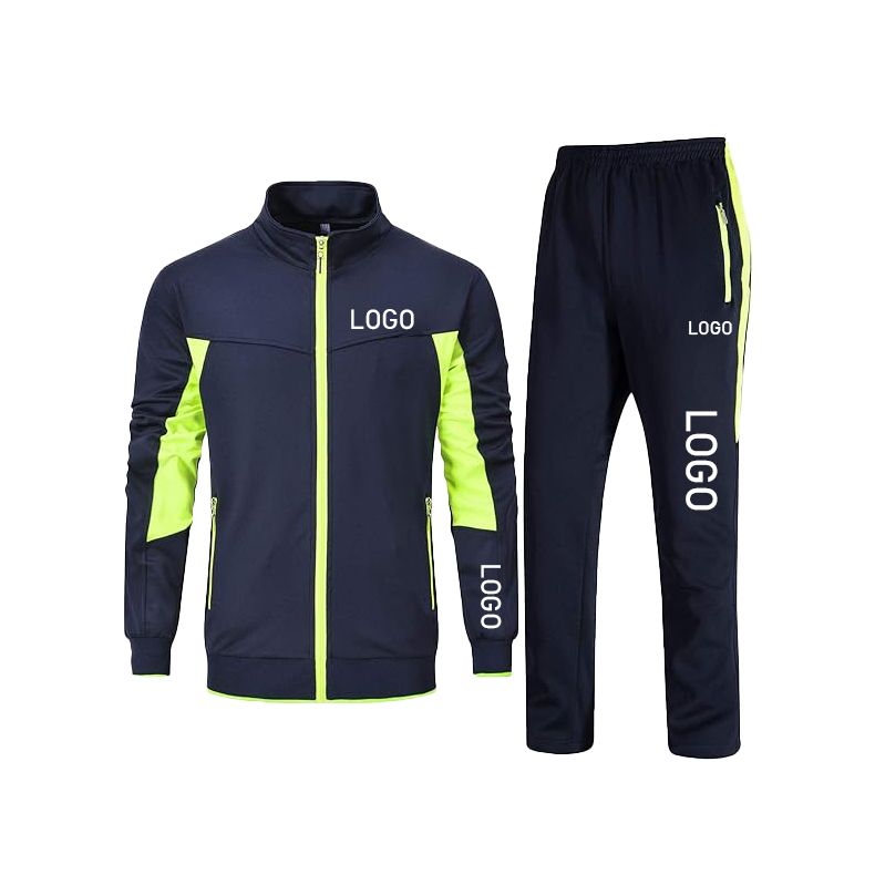 High quality mens track suit set breathable mens sports wear custom tracksuit