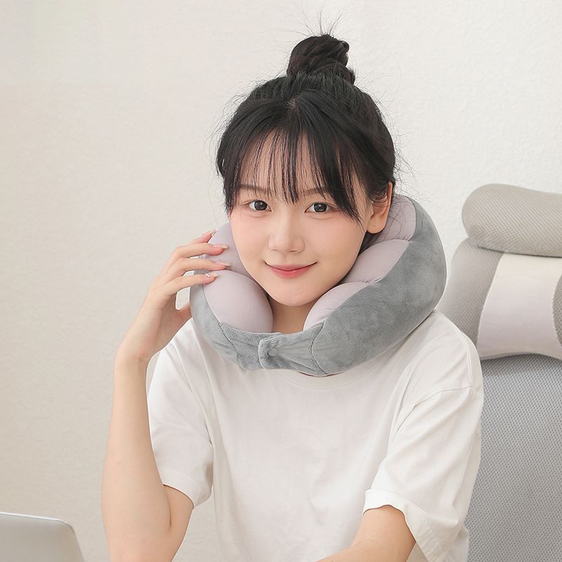 U Shape cotton Neck Support Soft Head Travel Pillow Relief Pillow