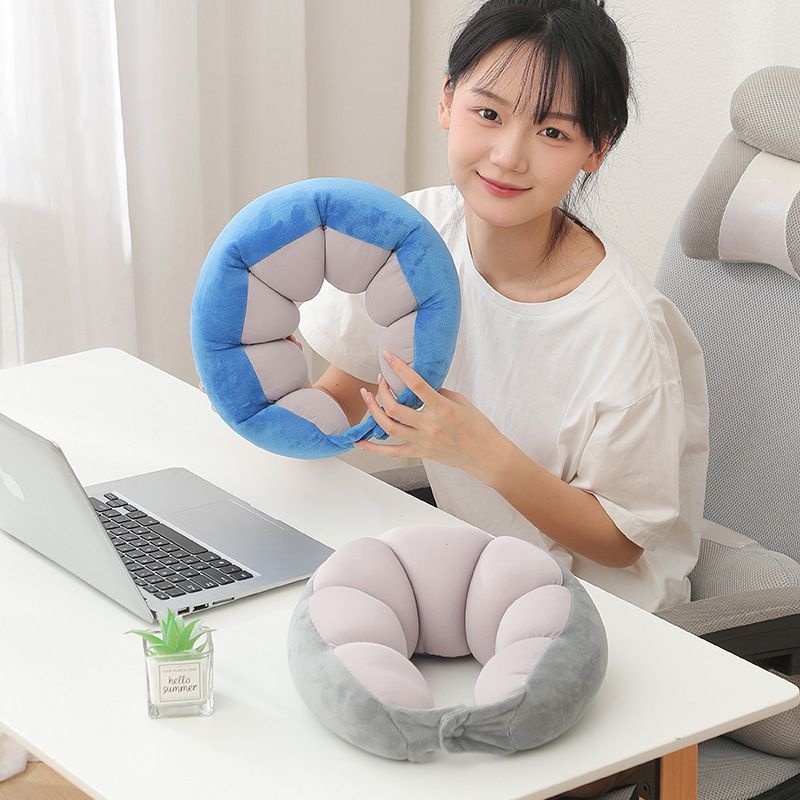 U Shape cotton Neck Support Soft Head Travel Pillow Relief Pillow