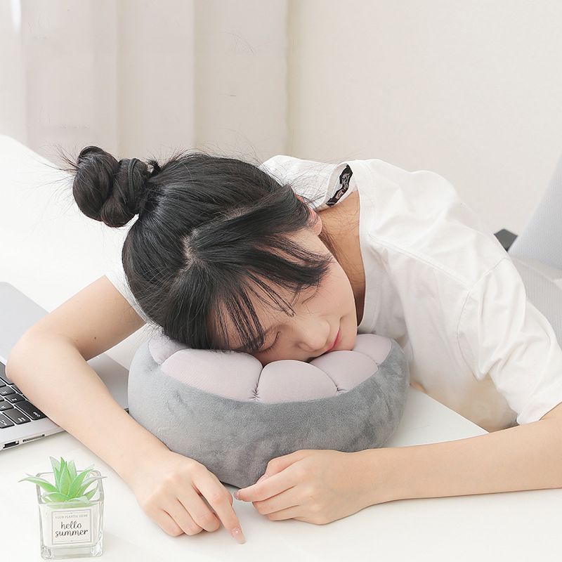 Customizable Logo Soft Foam Travel Pillow U-Shaped Plush Car Neck Pillow