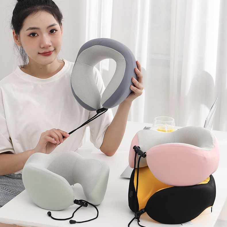 Car cervical sleeping Memory Foam U shape Neck Support Travel Pillow For Airplane Car Home Office