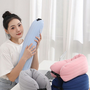 2024 New Detachable Novelty Long Micro Fiber Neck Support Travel Pillow