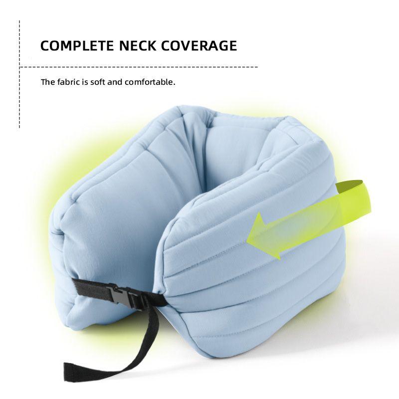 2024 New Detachable Novelty Long Micro Fiber Neck Support Travel Pillow