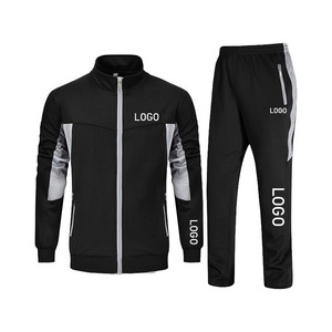 High quality gym track suit set breathable mens sports wear custom tracksuit