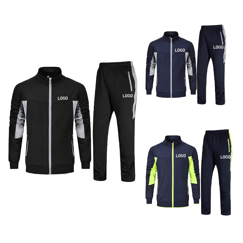 High quality gym track suit breathable track suit for men custom tracksuit