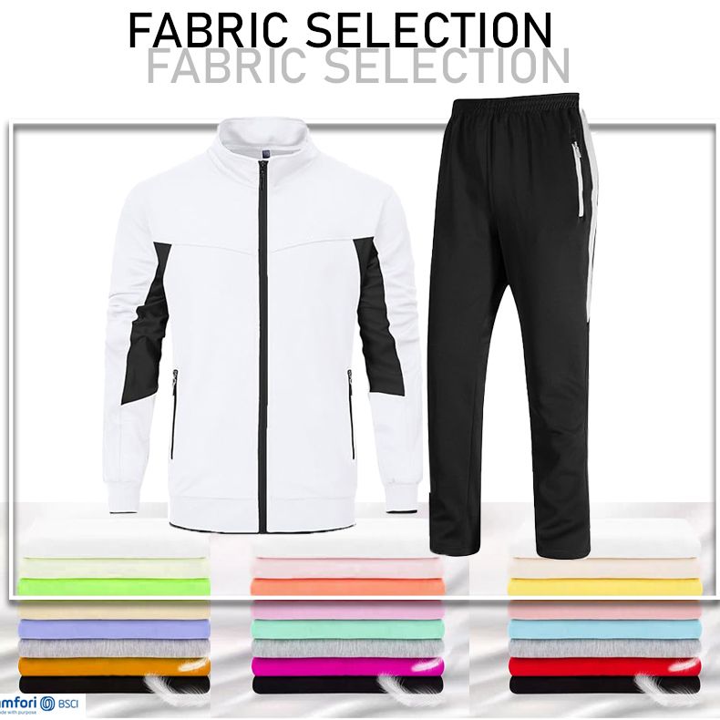 High quality gym joggers set breathable sweatsuits men custom tracksuit