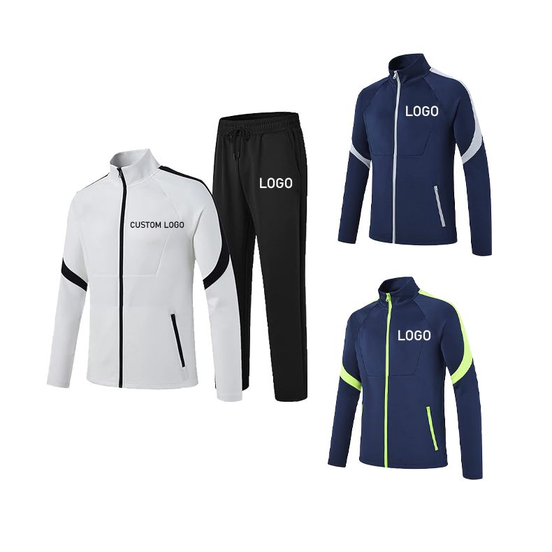 High quality gym joggers set breathable custom sweatsuit men custom tracksuit