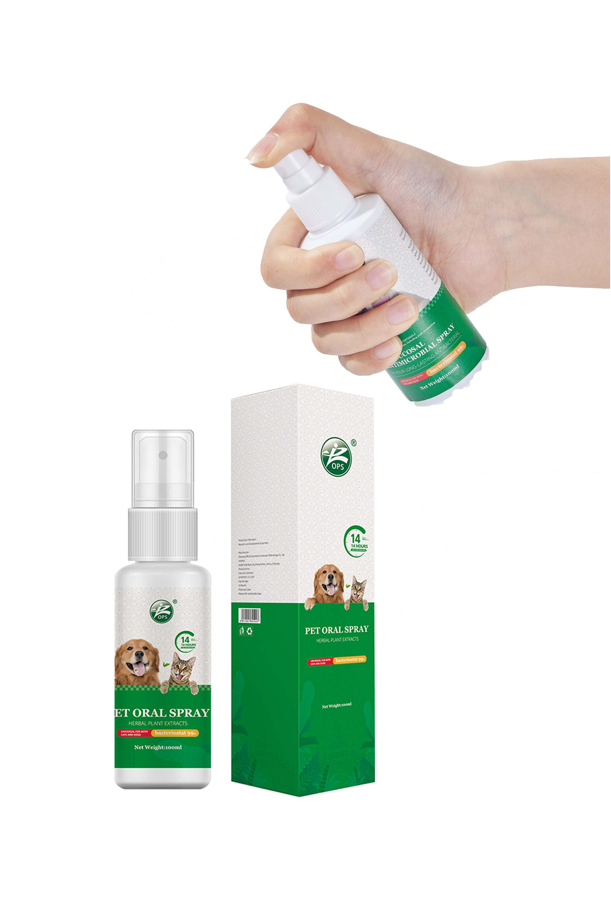 2024 Hot Sale Herbal Pet Moss Skin Spray