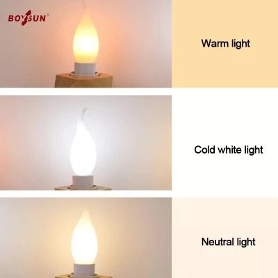 Energy Saving Indoor Light Bulbs For Chandelier E27 E14 Candle Bulb Light Led Lamp