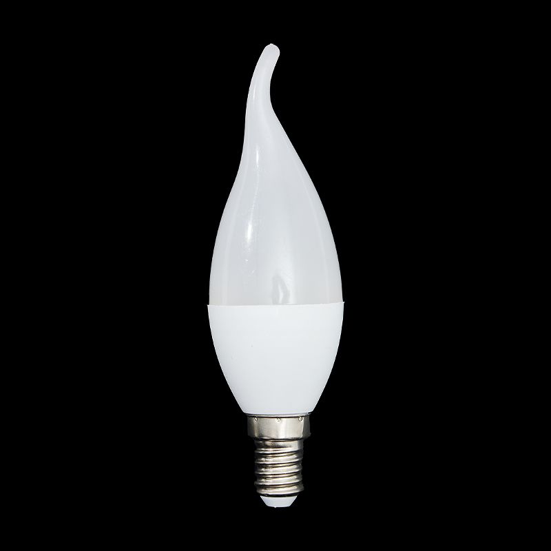 Energy saving super bright small screw mouth pointed bubble pull tail warm light white light bulb