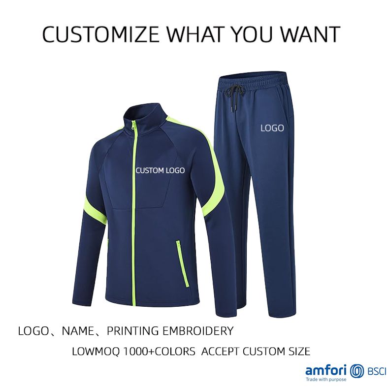 High quality gym athletic wear men breathable sweatsuit custom tracksuit