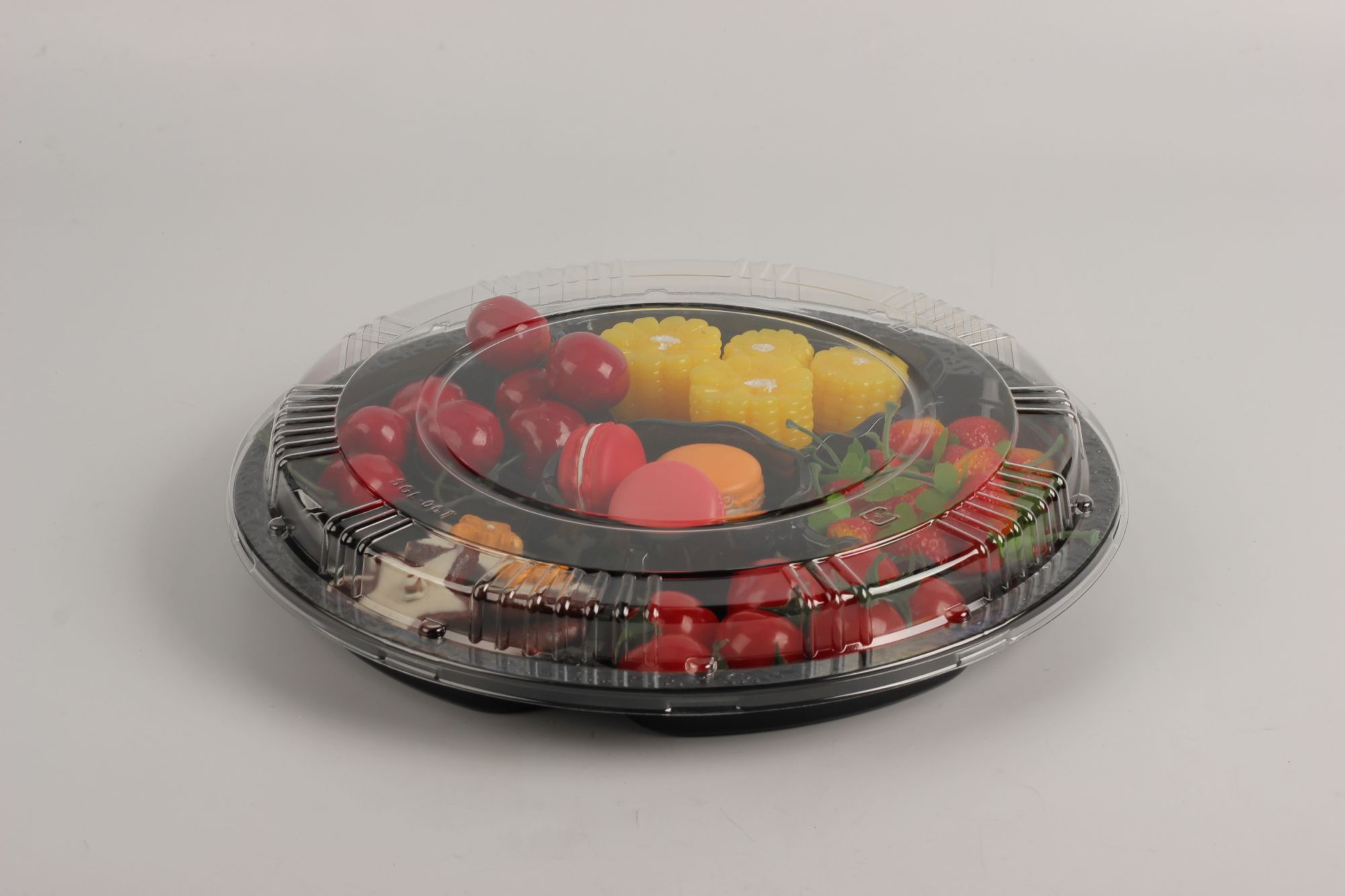 Premium 6-Section Fruit Cut Tray Snack Box To Go Food Container Picnic Box