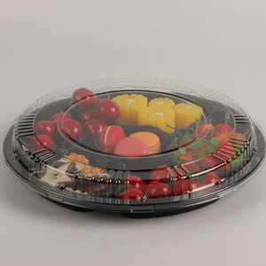 Premium 6-Section Fruit Cut Tray Snack Box To Go Food Container Picnic Box