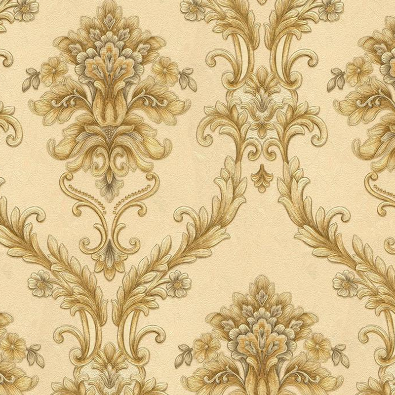 Custom Exterior Geometric European 3d Golden Wall Decor Paper