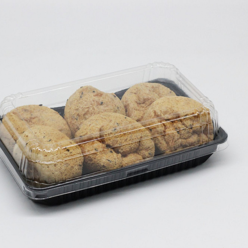 Food Box with clear lid Pastry Container for Sweets Sandwich Grocery Store Bakery Use