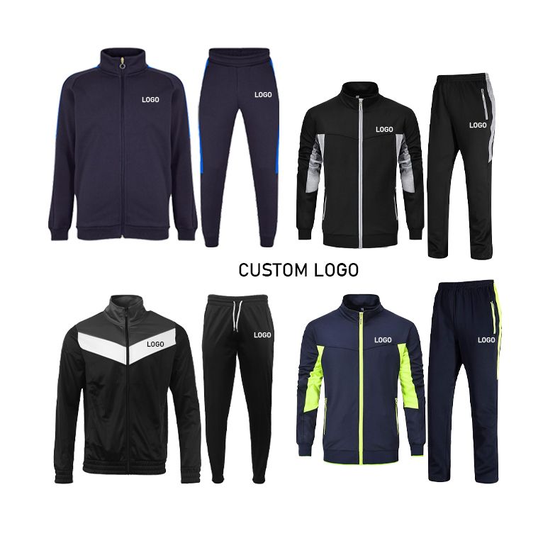 High quality gym fitness sets breathable custom logo tracksuit for men