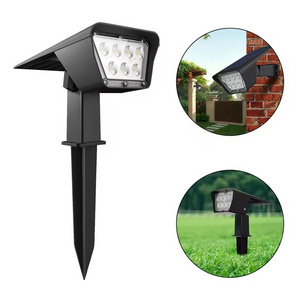 Outdoor garden landscape Lighting Waterproof led Solar spotlight Lawn Light for ground pathway yard tree decoration