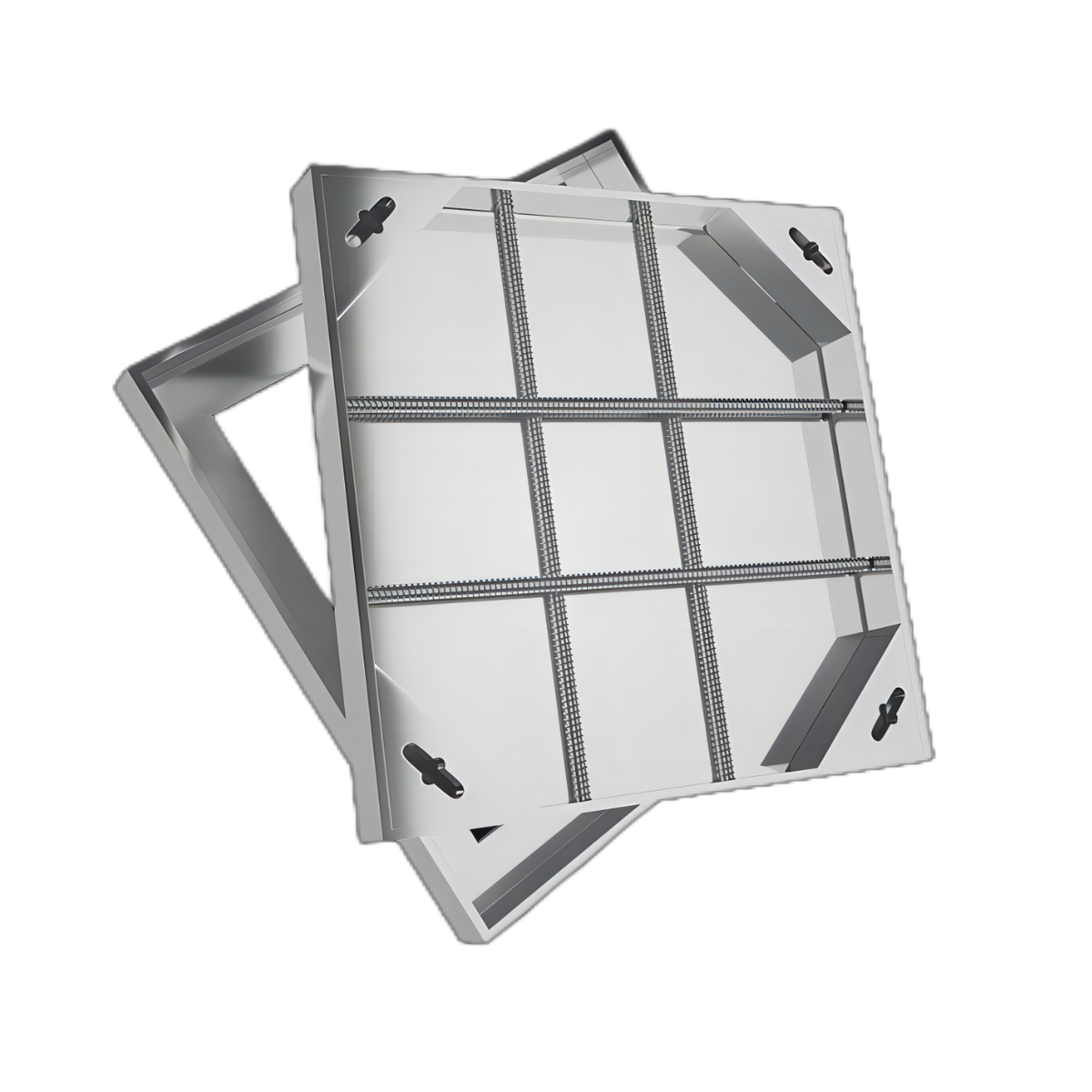 304 stainless steel invisible manhole cover square round Sewer cover