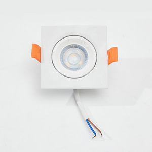 Square single head COB ceiling light 85-265V embedded spotlight shopping mall clothing store LED downlight