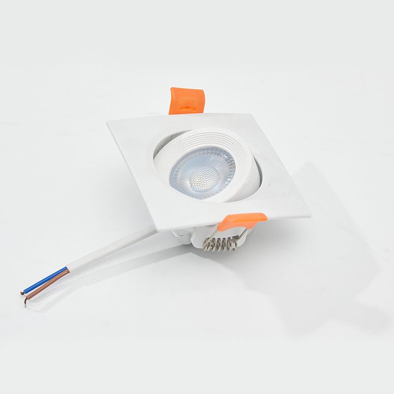 Square single head COB ceiling light 85-265V embedded spotlight shopping mall clothing store LED downlight