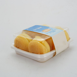 Sandwich Box with clear lid Food Container for Pastry Cake Bakery supplies