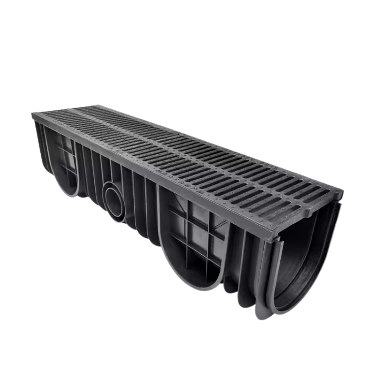 U-shaped gutter Plastic finished drainage trench