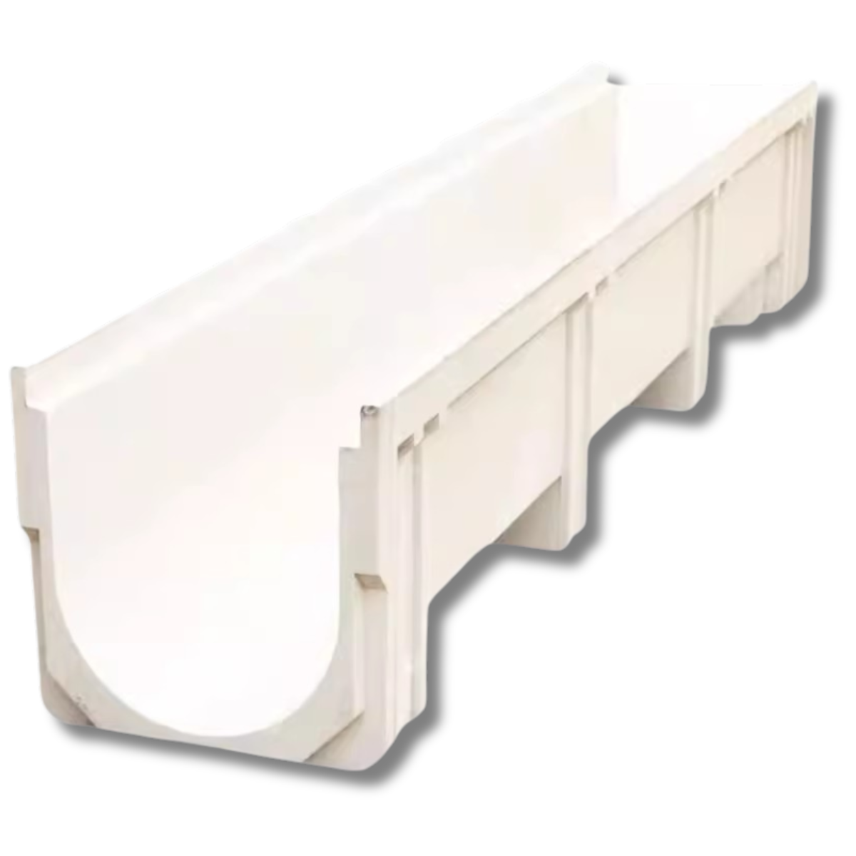 U-shaped gutter Plastic finished drainage trench