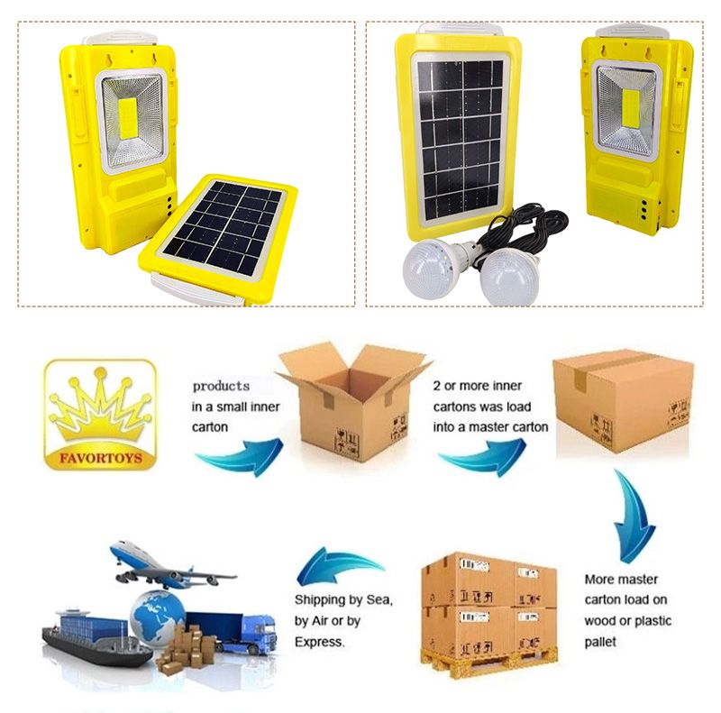 Portable Solar Light 5w Can Be Used for USB Mobile Phone Charging