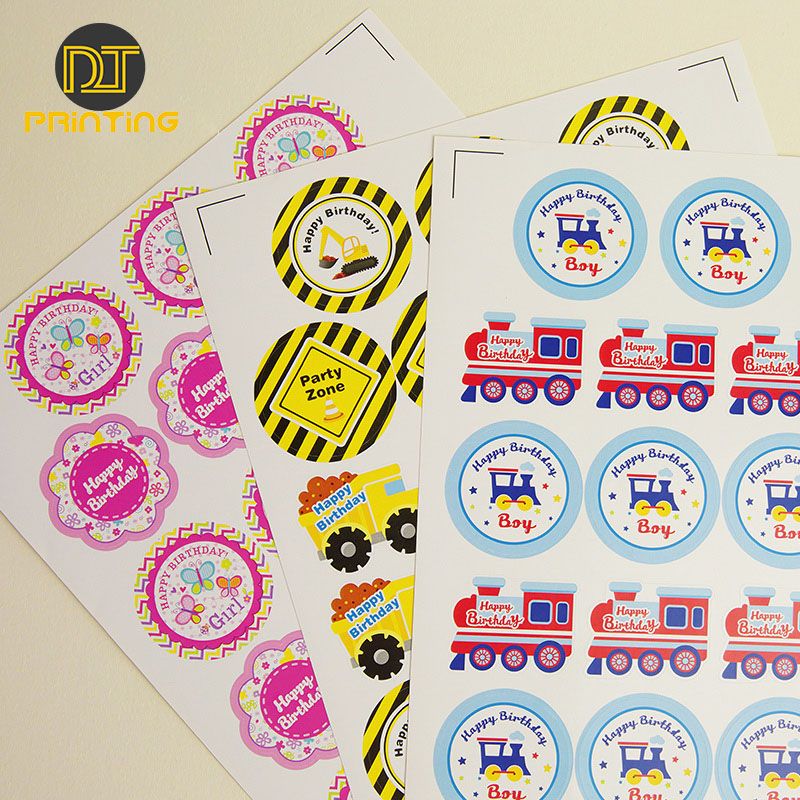 Custom Logo Sticker Label Printing Waterproof Roll Synthetic Paper Adhesive Logo Sticker