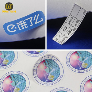 Cheap factory brand name logo sticker with short time delivery