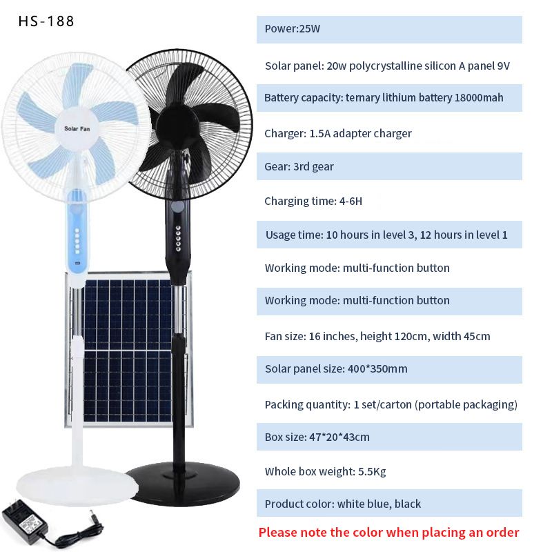 Wholesale Office Bedroom Portable Powered Stand Pedestal Solar Fan