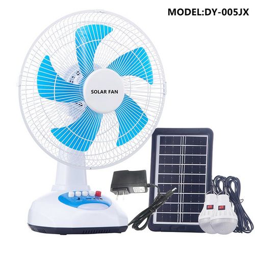 Large Capacity Remote Control Portable Powered Fan With Solar Panel