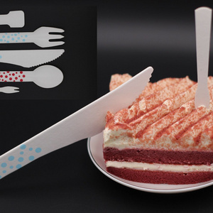 Degradable and recyclable Biodegradable Tableware Base Paper Knife and Fork Paper Food Paper Ice cream scoop