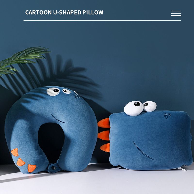 Cartoon U-Shaped Pillow Creative Dinosaur Transforms Neck Car Head Pillow