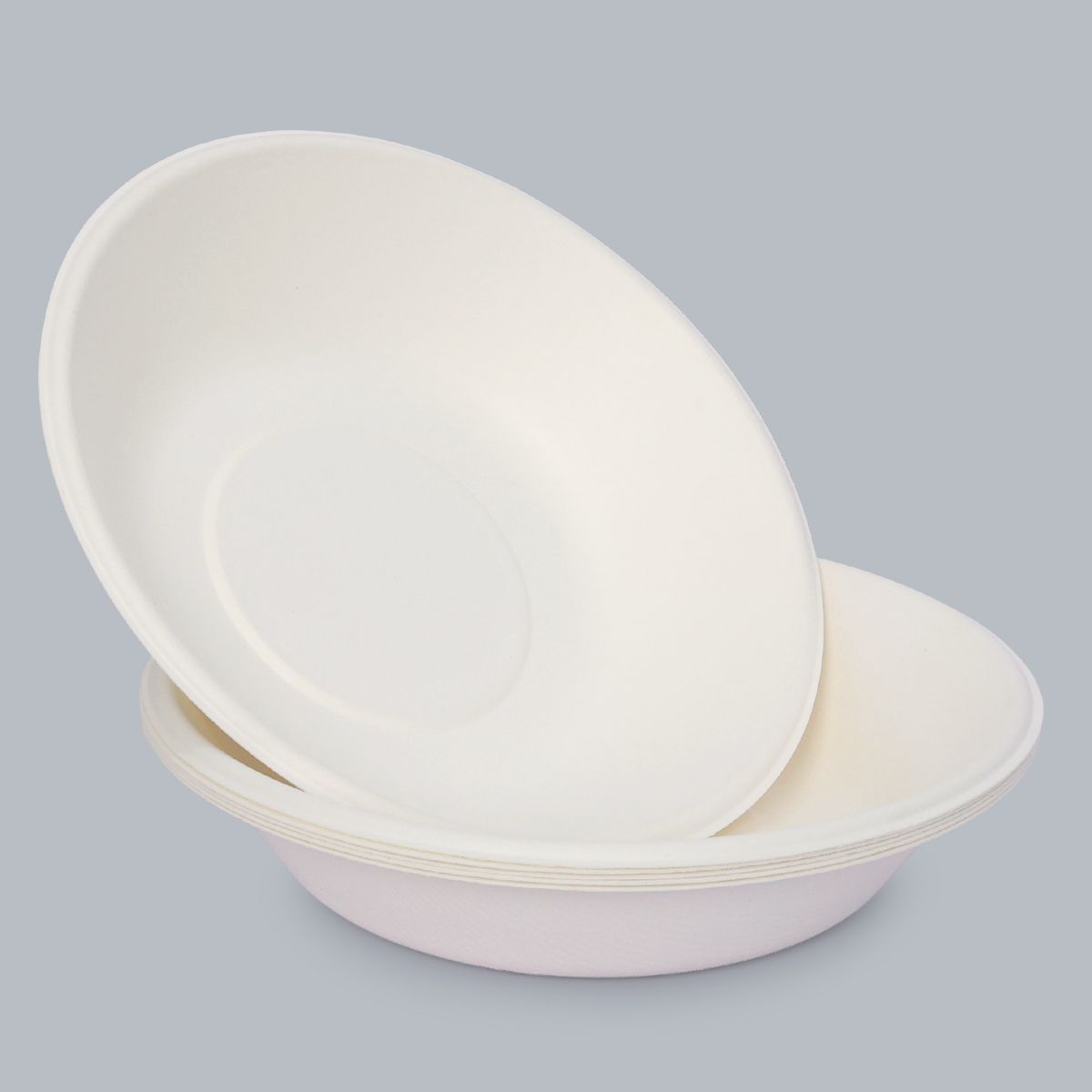 Disposable Tableware 680ml Round Bowl Recyclable Degradable Takeaway Bowl