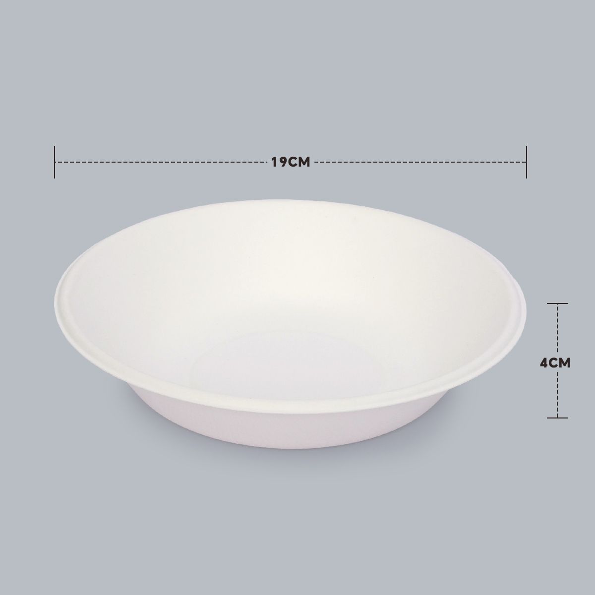 Disposable Tableware 680ml Round Bowl Recyclable Degradable Takeaway Bowl