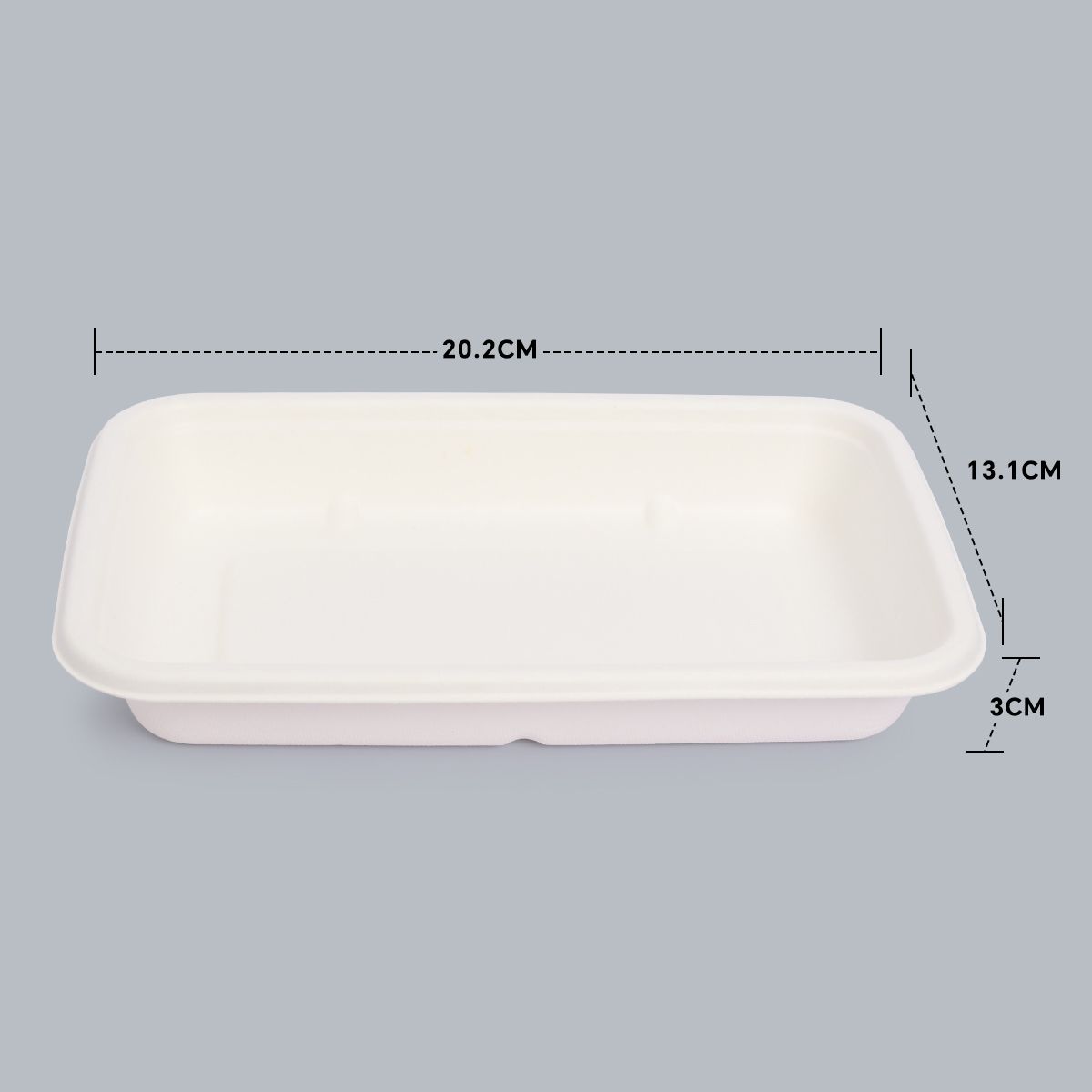 Disposable Tableware 500ml Square Meal Box Recyclable Degradable Takeaway Box Lunch Box