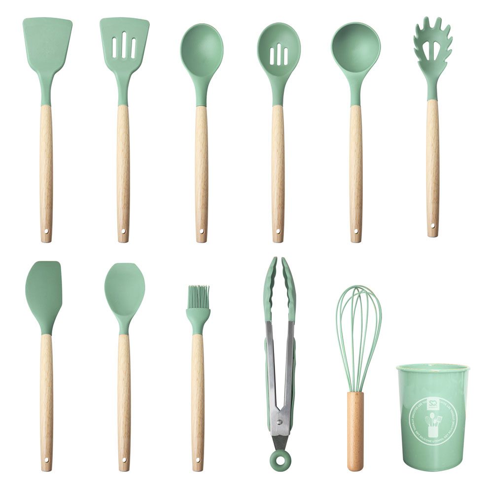 Eco Friendly 12 Pcs Home And Kitchen Silicone Utensil Set