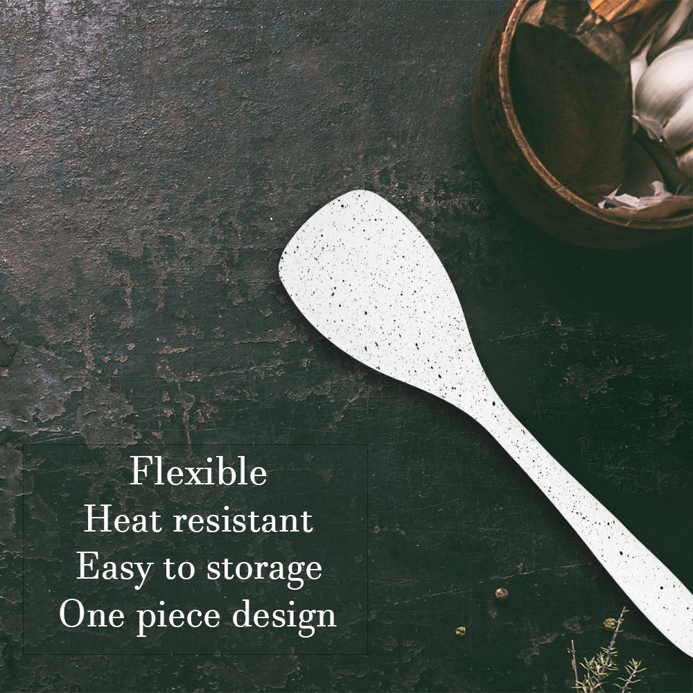 Non Stick Heat Resistant Utensils Household Kitchen Accessories Non Stick Salad Silicone Spoon