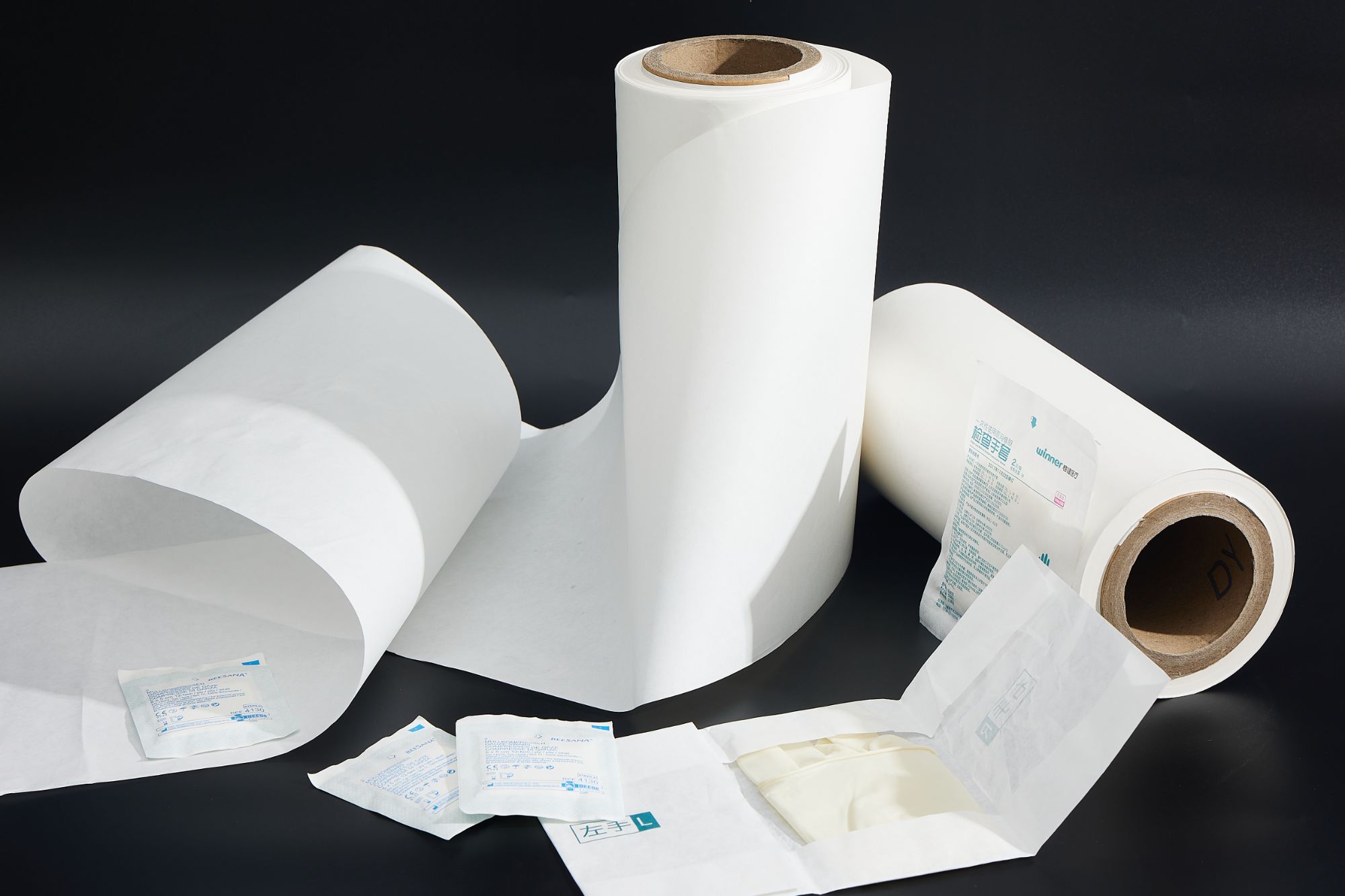 paper mill supplier Medical interlaving paper for gloves packing automatic packing machine use kraft paper medical paper