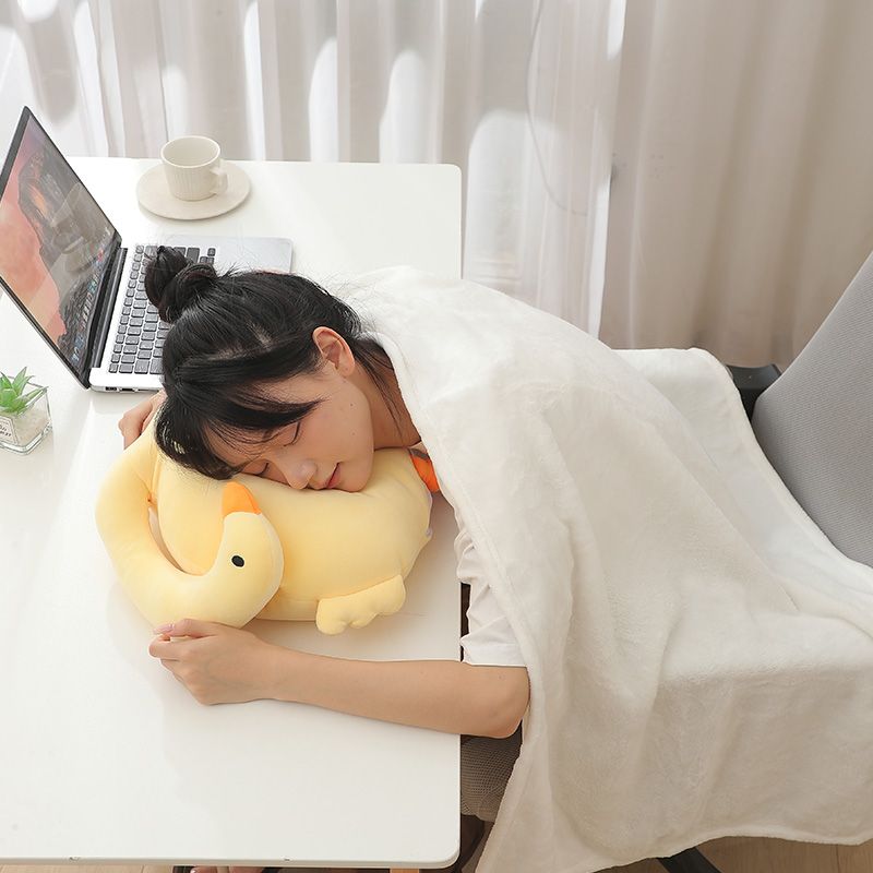 Wholesale Small Blanket Cartoon Goose Home Office Sleeping 2 In 1 Pillow