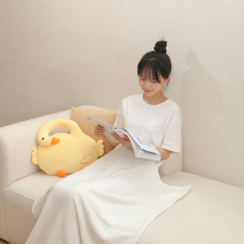 Wholesale Small Blanket Cartoon Goose Home Office Sleeping 2 In 1 Pillow