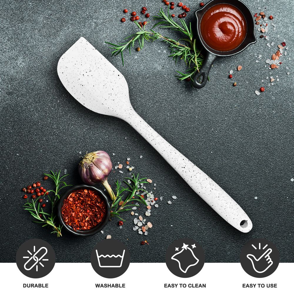 Heat Resistant Non Stick Kitchenware Silicone Spatula Frying Cream Scraper