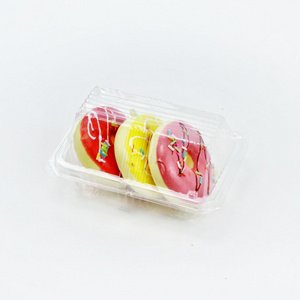 Disposable Plastic Food Container Sushi Box Donuts Box Deli Grocery Store Supplies