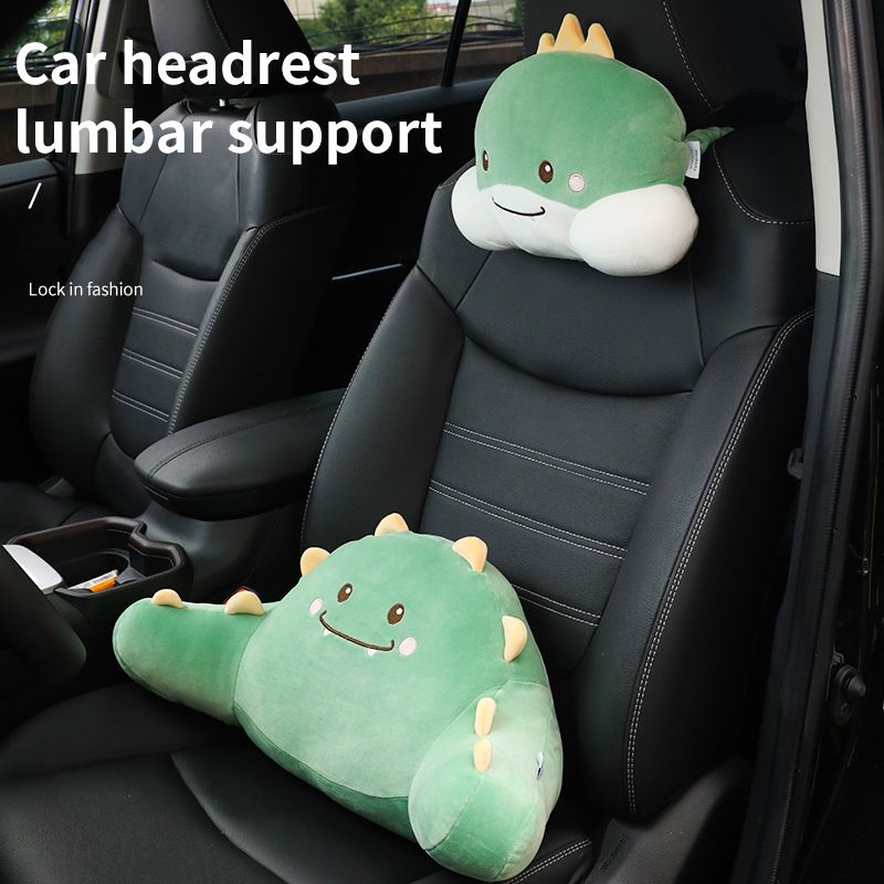 Decorative Cute Animals Throw Plush Headrest Lumbar Support Neck Pillows