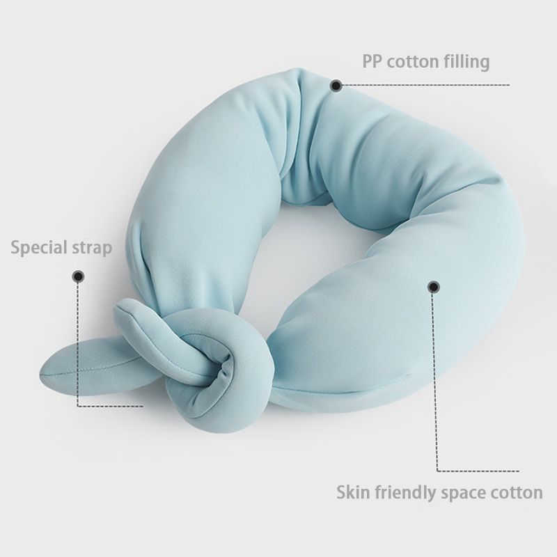 Customized Sugar Pillow Doughnut Strap Design Pp Cotton Adjustable u-Shaped Travel Pillow