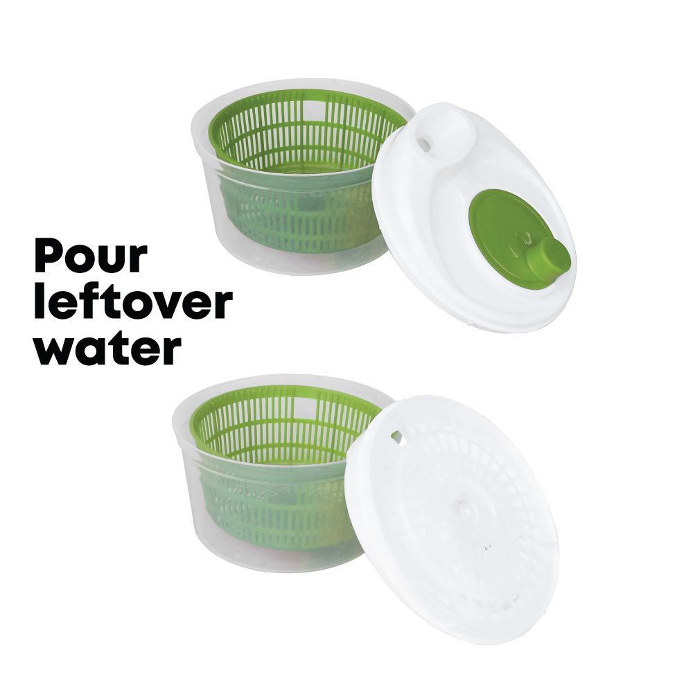 Food Grade Plastic Vegetable Fruit Washer Manual Kitchenware Salad Spinner Dryer